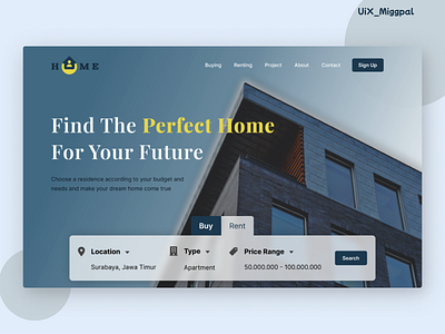 Real Estate named Homie agent property buy home buy house design dream house home house landing page rent house school ui user interface web design