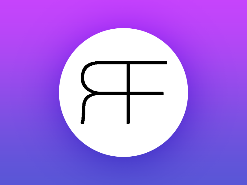 RiFi logo brand gradient circular monogram
