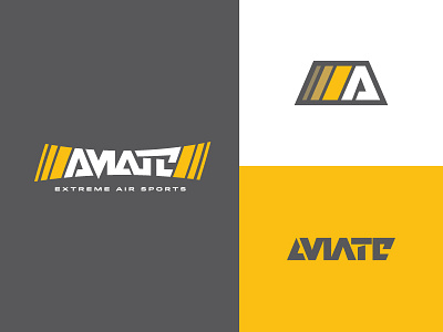 Aviate Variants 1 branding logo sports typography