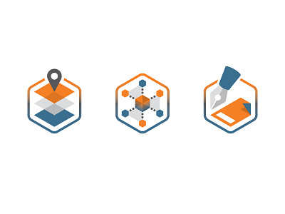 Hexicons hexagon icon logo