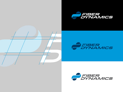 Fiber Dynamics Logo branding infinity logo manufacturing mark mobius