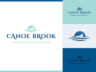Canoe Brook Logo branding brook canoe logo river typography