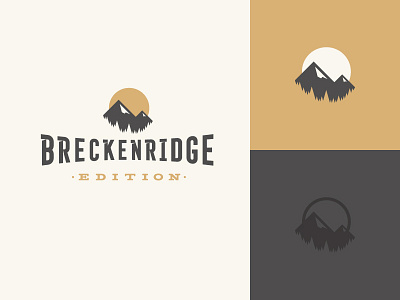 Breckenridge Logo branding breckenridge logo mark mountain outdoors sun