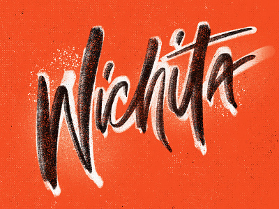 Wichita Lettering lettering spraypaint typography wichita
