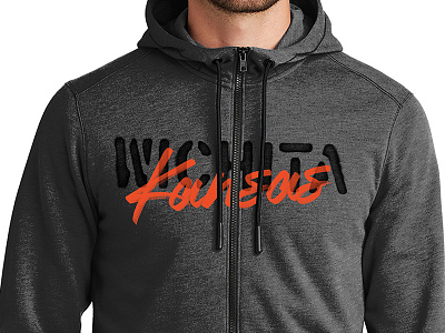 Wichita, Kansas Hoodie apparel hoodie kansas spraypaint stencil type typography wichita