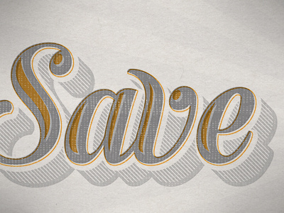 Type Treatment lines overprint save text texture type typography