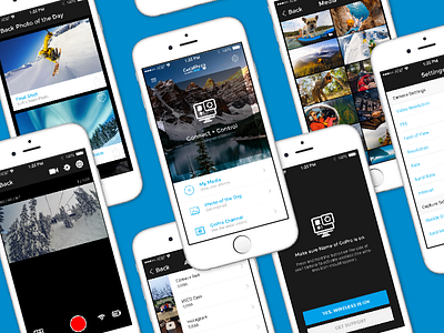 GoPro Concept (iOS) action sports concept design gopro ios mobile ux