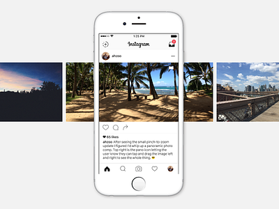Instagram Panorama Concept concept instagram ios iphone panorama