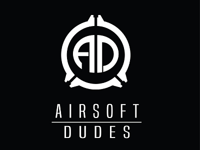 Airsoft Dudes Logo branding design flat icon illustrator logo minimal