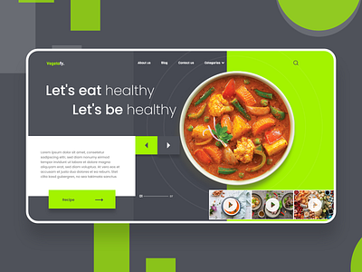 Food WEB UI simple design