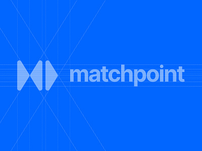 MatchPoint Branding blueprint brand brand identity branding design grid logo logo mark typography