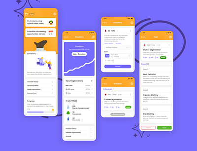 Give Back app app design design figma graphic design icon illustration ui ux