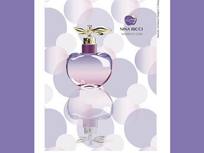 NINA RICCI Perfume poster beauty branding digitaldesign graphic design illustration lifestyel perfume poster rebranding ui vector