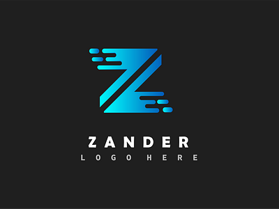 Abstract Z letter logo design