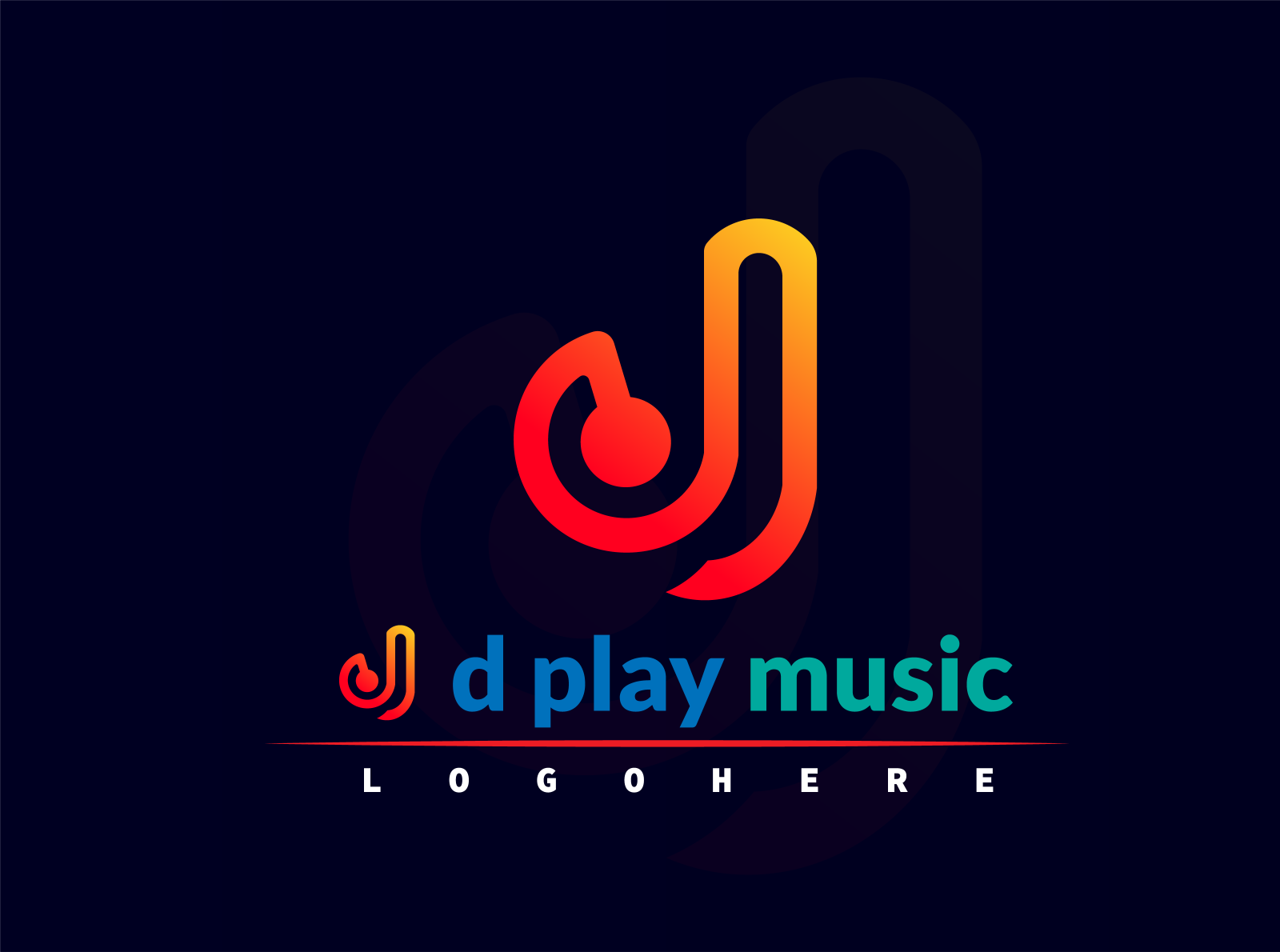 Abstract D play music & letter logo design by Abdul on Dribbble