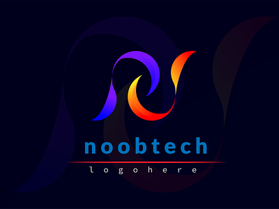 Modern N letter logo design