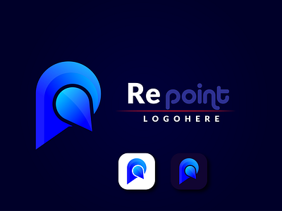 Modern R letter logo design
