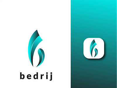 Modern B letter logo design