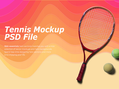 Tennis mockup PSD branding event flyer graphic design
