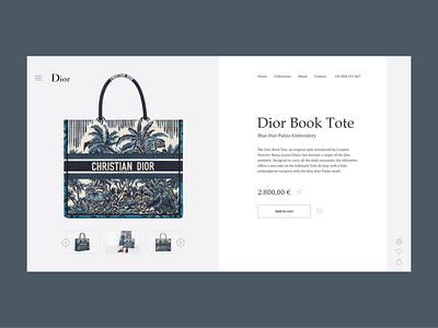 Dior Book Tote