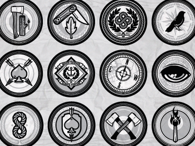 Drowned Harbor Badges by Jthree Concepts on Dribbble