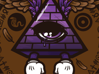 All Good Things character egyptian eye pyramid vector wallpaper
