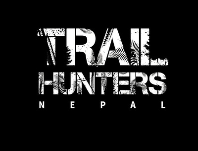 Trail Hunters Nepal art branding design digitalart flat illustration logo logo design minimal typography vector