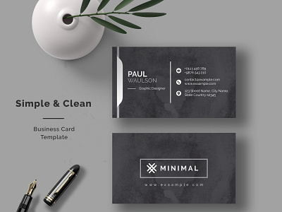 Business Card Template branding business card business card design business card template card corporate corporate card graphic design id card marketing card professional stationery visiting card visitng