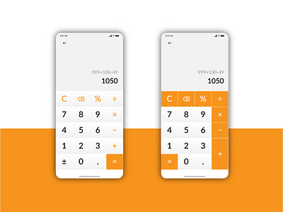 Calculator ui design template