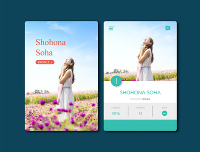 User Profile Design | Uisomraat | Ui Design app designer bulbulsomraat creative design daily ui design finevector ui designer uisomraat uxui