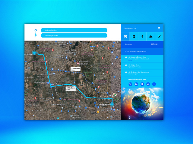 Map UI Design designs, themes, templates and downloadable graphic ...