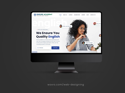 CORPORATE WEBSITE FOR ENSURE ACADEMY. app branding design graphic design illustration logo typography ui ux vector