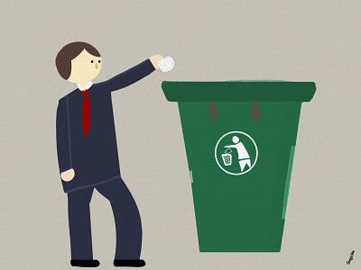 Demonstrating usage of Garbage Bins