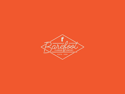 Barefoot Flooring Company barefoot branding flooring flooring company logo