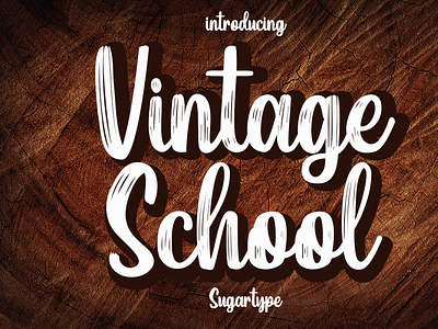 Vintage School Font font font awesome font design font family handlettering handwriting fonts