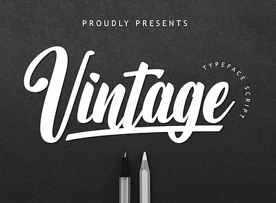 Vintage Typeface Script Font branding font font awesome font design handlettering handwriting fonts logo