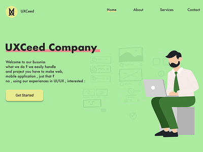 DailyUI 003 :  Company landing Page