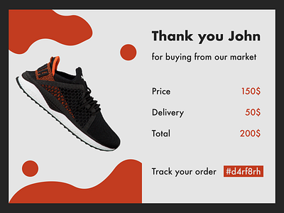 DailyUI #017 : Email Receipt dailyui dailyuichallenge design ui uidesign ux uxdesign