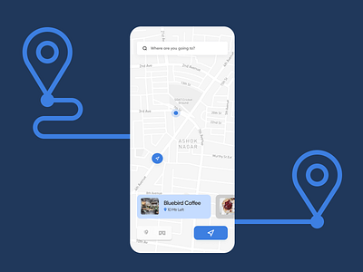 DailyUI #020 : Location Tracker dailyui dailyuichallenge design mobile ui uidesign ux uxdesign