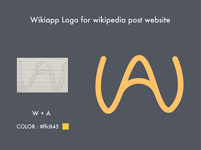 Wikiapp Logo branding design illustration logo ui