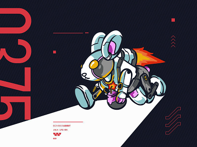 BOMBERABBIT cartoon character design