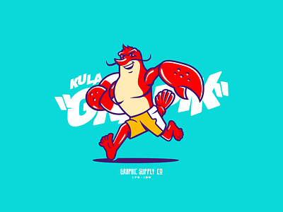 Lobster Life Guard character design