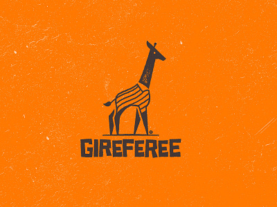 GIREFEREE (Giraffe + Referee) mixed logo design concept