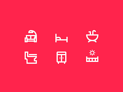 Resort Icons branding graphic design iconography icons identity interface ui wappmaker web website