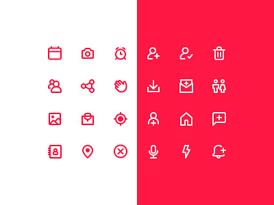 Icon set social app design system icon set icons system icon user inteface