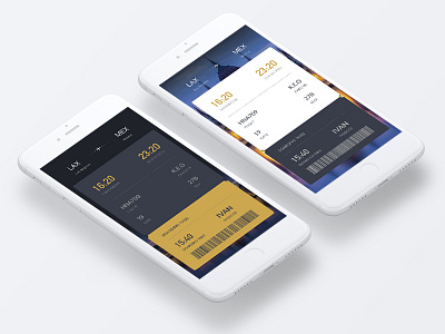 Daily Ui airline booking card tickets