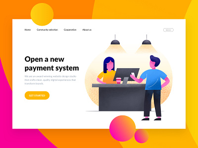 Open A New Payment System design illustration