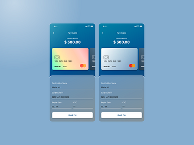 Credit Card Checkout UI