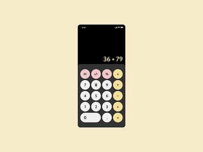 Calculator 004 calculator dailyui dailyui004 design figma simple ui ux