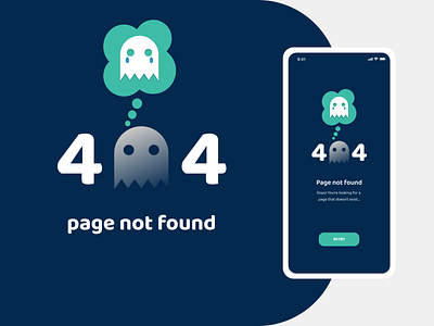 404 page UI 008 404 404 page dailyui design error figma ghost iphone page ui ux